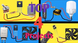 TOP 4 Electronic Projects With BD 140 Transistor [upl. by Tabber]