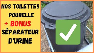 Nos toilettes sèche et séparateur durine PAS CHER [upl. by Ruella]