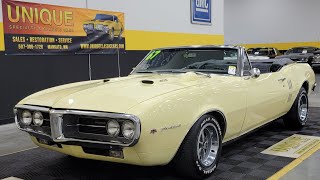 1967 Pontiac Firebird Convertible  For Sale 48900 [upl. by Aceissej240]