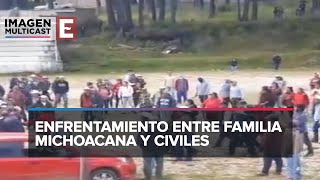 Civiles se enfrentan contra supuestos miembros de la Familia Michoacana [upl. by Roddie569]