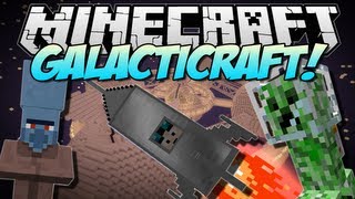 Minecraft  GALACTICRAFT The Moon Space Stations amp More  Mod Showcase 162 [upl. by Gilpin]