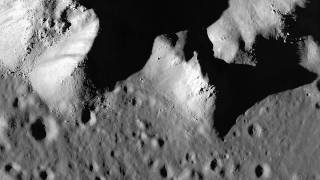 LRO Pan Across Copernicus Crater Central Peak 1080p [upl. by Arty]