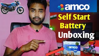 amco bike battery unboxing  amco bike battery review  amco battery price  2023 [upl. by Anayaran373]