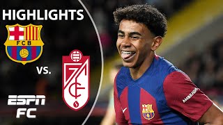 🚨 YAMAL THE SAVIOR 🚨 Barcelona vs Granada  LALIGA Highlights  ESPN FC [upl. by Yahs921]