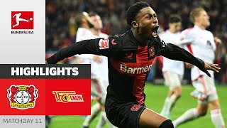 Bayer 04 Leverkusen  Union Berlin 40  Highlights  Matchday 11 – Bundesliga 202324 [upl. by Notlek]