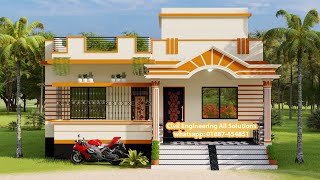 ৩ বেডরুমের বাড়ির ডিজাইন ও খরচ। 3 bedroom house design। গ্রামের বাড়ির ডিজাইন। বাড়ি তৈরির ডিজাইন [upl. by Pooley]