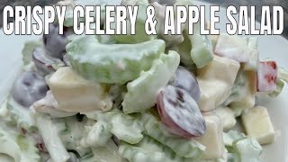 How to make Crispy Celery amp Apple Salad Easy Celery Salad Recipe Healthy Celery Salad [upl. by Avihs876]