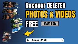 Recover Permanently DELETED Photos amp Videos FREE 2024 Windows PC amp Laptop [upl. by Oijimer]