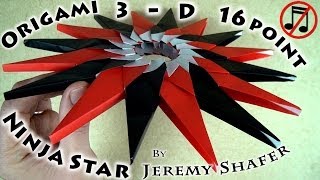 3D 16point Ninja Star No Tape no music [upl. by Clauddetta]