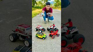 Rc quad vs rc monster car and Hummer car [upl. by Eceirahs199]