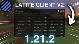 OUT NOW  LATITE CLIENT V2  Minecraft Bedrock Edition 1212 Best PvP Client [upl. by Arihaj]