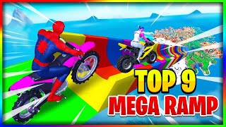 🚗 best 9 MEGA RAMP maps in FORTNITE  mega ramp fortnite code 🏞️ [upl. by Hsiri]