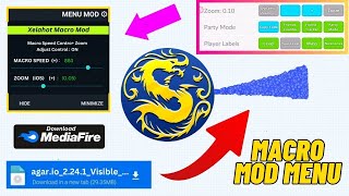 Agario Macro New Full Control Mod Menu with Xelahot Zoom  LagFree iOSAndroid [upl. by Betty571]