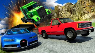 EPIC Downhill Racing amp MASSIVE Crashes in the Best of BeamNG Drive Mods [upl. by Merriott542]