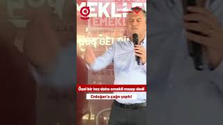 Özgür Özel bir kez daha Erdoğana Seslendi En Düşük Emekli Maaşı Asgari Ücret Olsun shortsvideo [upl. by Ashbaugh430]