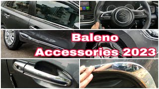 New Baleno Accessories 2023 😍 Baleno Delta Accessories [upl. by Nomrac]