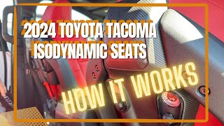 Toyota Tacoma TRD Pro IsoDynamic seats see how they work [upl. by Yemorej161]