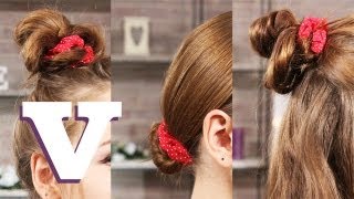 3 Ways To Wear A Hair Scrunchie Hair With Hollie S05E38 [upl. by Gelasius]