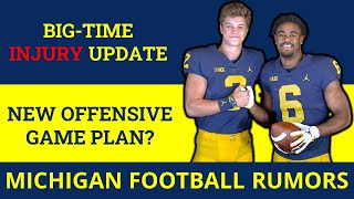 Michigan Football Rumors On Injuries vs Penn State NEW Offensive Strategy David Ojabo To Draft [upl. by Oiludbo]