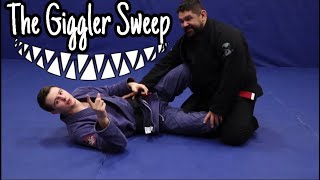 Sneaky Sweep From the BJJ Half Guard “The Giggler Sweep” [upl. by Audras]