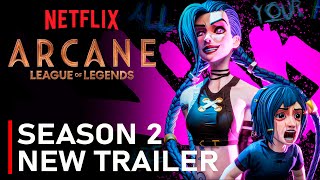 Arcane Season 2  SEASON 2 PROMO TRAILER  arcane season 2 trailer [upl. by Nuahs510]