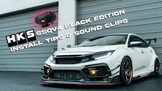 HKS SSQV BOV on the Honda Civic TypeR FK8 Sounds SOOOOO GOOD STututututu [upl. by Tnomal]