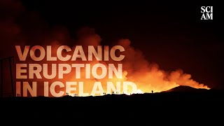 Incredible Footage of the Volcanic Eruption in Iceland [upl. by Saraann24]