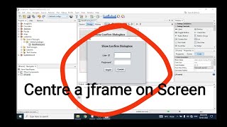 How to center a JFrame on screen in netbeans java [upl. by Chuah]