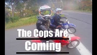 Crazy Guy Calls Cops On Pit Bikes [upl. by Jennifer]