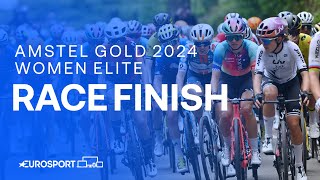 WHAT A STEAL 😱  Amstel Gold 2024 Womens Race Finish  Eurosport Cycling [upl. by Wildon118]