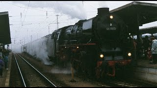 Dampfschnellzug in Plattling am 30101993 mit 01 1100DBSaisonabschlußfahrt 1993 [upl. by Norton]