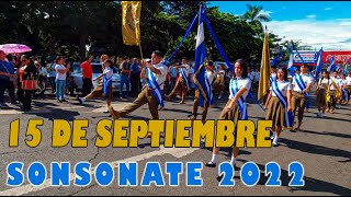 ASI FUE EL DESFILE DEL 15 DE SEPTIEMBRE SONSONATE 2022 [upl. by Aihsila]