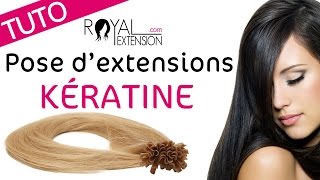 Tuto  Pose dextensions à chaud à la Kératine by Royal Extension [upl. by Onfre]