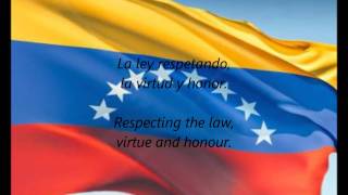 Venezuelan National Anthem  quotGloria Al Bravo Puebloquot ESEN [upl. by Teeniv]