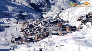 Skiing  Val Thorens France  Unravel Travel TV [upl. by Ahtael25]