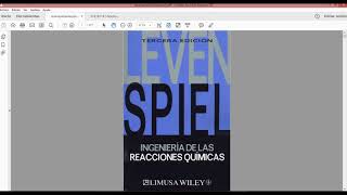 solucionario y libro de ingenieria de las reacciones quimica 3ra edicionLEVENSPIEL [upl. by Akihc]