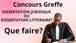 Dissertation Juridique ou Littéraire La clé pour RÉUSSIR le Concours Greffe révélée 🚀🎓 [upl. by Catlin]