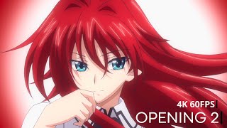 「Creditless」High School DxD New OPENING 2  ZAQ『Gekijyouron』4K 60FPS [upl. by Siednarb]