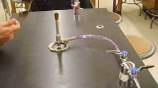 How to light Bunsen burner [upl. by Ahtela]