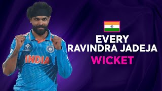 Every Ravindra Jadeja wicket at Cricket World Cup 2023 [upl. by Aicnetroh]