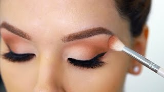 Beginners Eye Makeup Tutorial Using One Matte and One Metallic  How To Apply Eyeshadow [upl. by Aziram285]