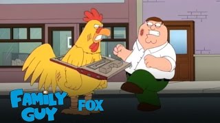 Epic Chicken Fight  Season 10  FAMILY GUY [upl. by Nahtnoj691]