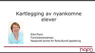 Kartlegging av nyankomne elever [upl. by Oilime]