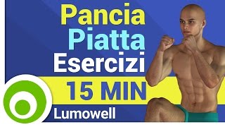 Pancia piatta  Esercizi Addominali in Piedi  15 Minuti [upl. by Walsh]