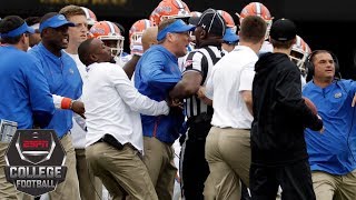 No 14 Florida outlasts Vanderbilt after benchesclearing scuffle  College Football Highlights [upl. by Giovanna911]