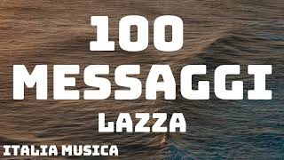 Lazza  100 MESSAGGI Sanremo 2024  TestoLyrics [upl. by Westberg]