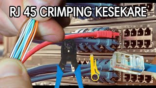 rj45 crimping tutoriallan cable crimping kese karelan cable connectionlan cable color code hindi [upl. by Kaitlin]