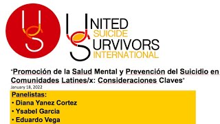 Promoción de la Salud Mental y Prevención del Suicidio en Comunidades Latinesx [upl. by Iblehs712]