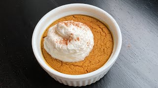 Pumpkin Pie ready in 1 min 🎃 Gluten free sugar free fat free dessert falldessert [upl. by Enait]