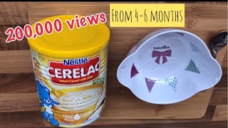 Review  How to make CERELAC Infant Cereal with Milk from 46 months Rice with Milk [upl. by Pavlish]